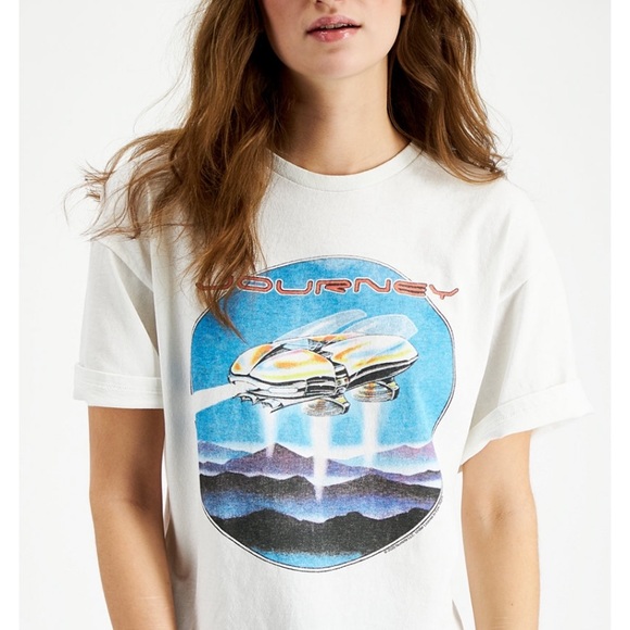 Junk Food NWT XS Journey Graphic Band T-Shirt - Picture 3 of 3